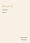 Text: "Augusta Jane Evans, St. Elmo, A Novel". Unten rechts: "ANTIQUM NOVUM". Beige Hintergrund, minimalistisches Design., Buch