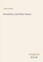Text: "Jack London", "Revolution, and Other Essays", "ANTIQUM NOVUM". Dezentes, minimalistisches Design auf beigem Hintergrund., Buch