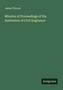 James Forrest: Minutes of Proceedings of the Institution of Civil Engineers, Buch