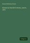 Howard Nicholson Brown: Sermon by Harold N. Brown, June 8, 1879, Buch