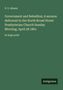 Titel: "Government and Rebellion; A sermon... April 28 1861". Grüner Hintergrund, schlichtes Design. Logo: Antigonos., Buch