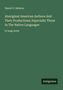 Daniel G. Brinton. Titel: Aboriginal American Authors And Their Productions. Unten rechts steht "Antigonos"., Buch
