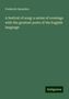 Frederick Saunders: A festival of song: a series of evenings with the greatest poets of the English language, Buch