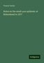 Francis Vacher: Notes on the small-pox epidemic at Birkenhead in 1877, Buch