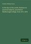 Frederic William Farrar: Farrar, F: In the days of thy youth. Sermons on practical su, Buch