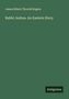 James Edwin Thorold Rogers: Rabbi Jeshua. An Eastern Story, Buch