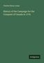 Charles Henry Jones: History of the Campaign for the Conquest of Canada in 1776, Buch