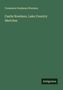 Text oben: "Constance Fenimore Woolson". Titel: "Castle Nowhere, Lake Country Sketches". Unten steht "Antigonos". Grüner Hintergrund., Buch