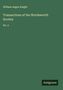 William Angus Knight: Transactions of the Wordsworth Society, Buch