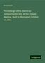Anonymous: Anonymous: Proceedings of the American Antiquarian Society a, Buch