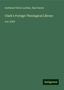 Gotthard Victor Lechler: Lechler, G: Clark's Foreign Theological Library, Buch