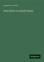 Leopold Von Orlich: Fürst Moritz von Anhalt-Dessau, Buch
