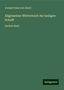 Joseph Franz Von Allioli: Allgemeines Wörterbuch der heiligen Schrift, Buch
