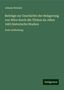 Johann Newald: Newald, J: Beiträge zur Geschichte der Belagerung von Wien d, Buch