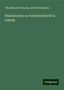 Titus Maccius Plautus: Plautus, T: Plautinisches: an Friedrich Ritschl in Leipzig, Buch