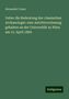 Alexander Conze: Conze, A: Ueber die Bedeutung der classischen Archaeologie:, Buch