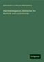 Statistisches Landesamt Württemberg: Württemberg, S: Württembergische Jahrbücher für Statistik un, Buch