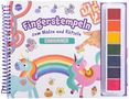 Fingerstempeln zum Malen und Rätseln. Einhörner, Buch