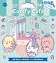 „Comfy Café“, „Cozy Time Crafting“, „SPEISEKARTE“. Drei niedliche Tiere in einem Café mit Kuchenmotiven., Diverse