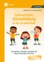"Spielend leichte Stimmbildung in der Grundschule." Drei fröhliche Kinder, das mittlere hält ein Spielzeug., Buch