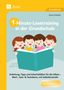 Titel: "1-Minute-Lesetraining in der Grundschule". Drei Kinder lesen ein großes Buch zusammen., Buch