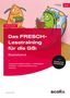 "Das FRESCH-Lesetraining für die GS: Basisband". Zwei bunte Monster mit Büchern. Links Text: "Fit trotz LRS"., 1 Buch und 1 Diverse