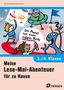 "Meine Lese-Mal-Abenteuer für zu Hause, 3./4. Klasse." Fröhliche Illustrationen mit einem Alien und Kindern., Buch