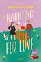 Text: "SARAH ADLER", "HAUNTING FOR LOVE", "Lübbe". Illustration: Frau, Mann, Hund, Bauernhof, Zaun., Buch