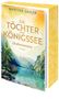 Buchcover: "Die Töchter vom Königssee – Libellensommer". Autorin: Martina Sahler. Malerische Alpenlandschaft mit See., Buch