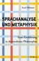 Axel Hutter: Sprachanalyse und Metaphysik, Buch