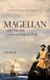 Buchtitel: "MAGELLAN oder Die erste Umsegelung der Erde" von Christian Jostmann. Gemälde mit Magellan und Segelschiffen., Buch