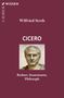 Wilfried Stroh, CICERO, Redner, Staatsmann, Philosoph. Büste von Cicero auf weinrotem Hintergrund., Buch