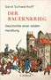 „Gerd Schwerhoff: DER BAUERNKRIEG, Geschichte einer wilden Handlung.“ Illustration von Rittern und Bauern vor einer Burg., Buch
