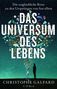 „Das Universum des Lebens“ steht groß im Zentrum. Ein Baum aus kosmischen und biologischen Symbolen wächst darunter., Buch
