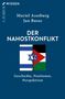 Titel: Der Nahostkonflikt. Autoren: Muriel Asseburg, Jan Busse. Darstellung: Israelische und palästinensische Flaggen getrennt., Buch