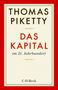 Text: "THOMAS PIKETTY", "DAS KAPITAL", "im 21. Jahrhundert", "C.H.Beck". Einfaches, elegantes Buchcover., Buch