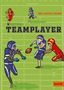 NINA BASOVIC BROWN, TEAMPLAYER, GULLIVER. Illustration von vier Footballspielern auf einem Spielfeld., Buch