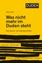 Peter Graf: Was nicht mehr im Duden steht, Buch