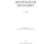 : Archivalische Zeitschrift 97 (2021), Buch
