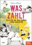 „Katrin Wilkens, Was zählt: 50 Listen, die dich durchs Leben begleiten“; Illustrationen mit Menschen in Alltagssituationen., Buch
