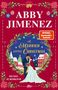 "COVER TO BE REVEALED", Abby Jimenez, "A Married Little Christmas", "Drei Dates bis Weihnachten", dtv-Logo. Schwarz-weiß Design., Buch
