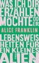 „Was ich dir erzählen möchte oder Lebensweisheiten für ein kleines Alien“. Alice Franklin. Roman. dtv. Hintergrund grün., Buch