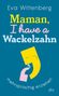 „Eva Wittenberg: Maman, I have a Wackelzahn. Mehrsprachig erziehen.“ Illustration eines gelben Gesichts mit abstrakter Form.