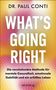 "WHAT'S GOING RIGHT" in großen Buchstaben. Bunter Hintergrund mit strahlenförmigen Mustern und dem Namen DR. PAUL CONTI oben., Buch