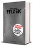 "LIMITED EDITION DER NACHTZUG COVER TO BE REVEALED", grauer Buchumschlag mit dem Namen "Sebastian Fitzek".