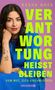 Text: "Rasha Nasr, Verantwortung heißt bleiben, Eine demokratische Kampfansage." Grauer Hintergrund, rotes Siegel., Buch