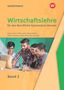 „Wirtschaftslehre für das Berufliche Gymnasium Hessen, Band 2“ steht oben. Darunter eine Gruppe lächelnder Menschen am Laptop., Buch