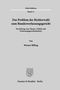 Text oben: "Ordo Politicus Band 11".  
Titel: "Das Problem der Richterwahl zum Bundesverfassungsgericht".  
Autor: Werner Billing.  
Unten ein Logo.  
Verlag: Duncker & Humblot, Berlin.
