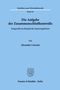 Alexander Catranis: Die Aufgabe der Zusammenschlußkontrolle, Buch