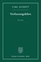 Carl Schmitt: Verfassungslehre., Buch, Buch